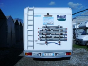 Camper Mc Louis Tandy Plus - Immagine posteriore con porta bici